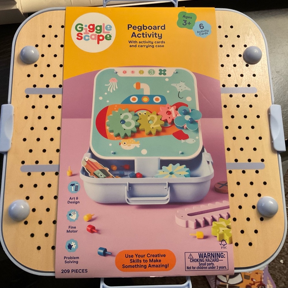 Pegboard Activity Set - Blue and Green
